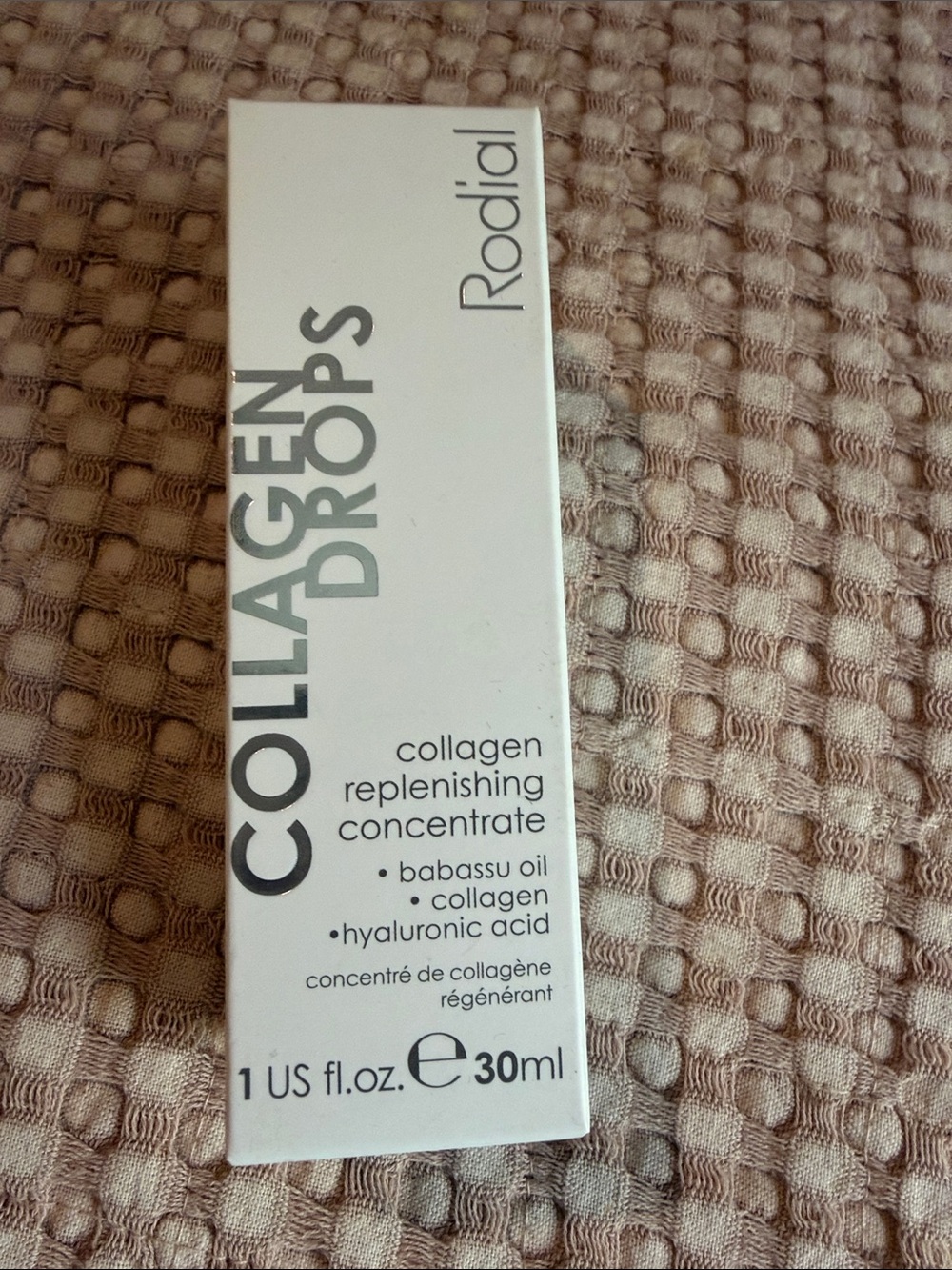 Rodial White Collagen Drops Replenishing Concentrate Box